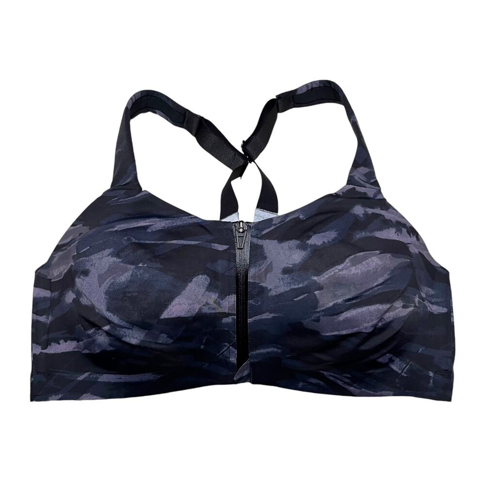 Victoria's Secret Knockout Front-Close Sports Bra Dreamy Zebra Size 38D